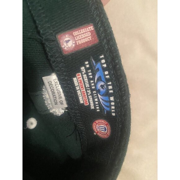 Michigan State Spartans Hat One Fit Green Black Top Of The World Basebal… - Picture 6 of 12